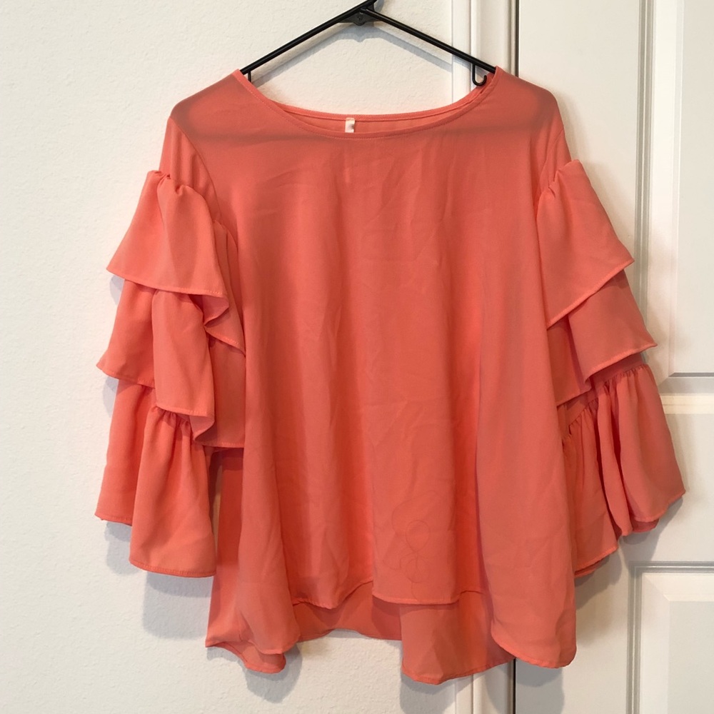 Red Lolly Coral Pink Top